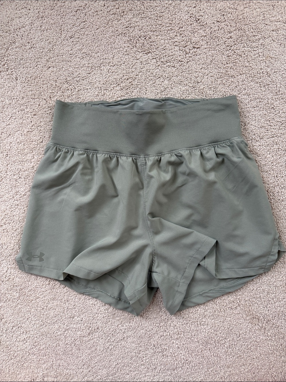 Under Armour Olive Green Athletic Women's Shorts